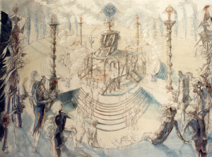 La festa dell'Essere Supremo 1987 olio su tela 204 x 288 cm