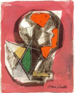 Sollecitazione, 1968, pastello su carta, 20x16 cm