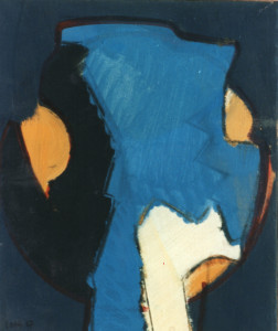 Testa, 1967, tempera su carta