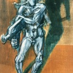 De natura et differentiis I, 1983, tecnica mista su legno, 25x19 cm