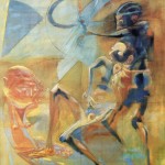 Compianto, 1973, olio su tela, 170,5x140,5 cm