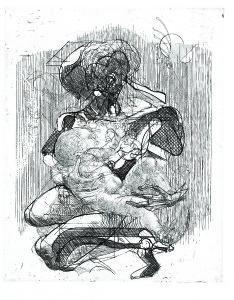 Madre, 1975, acquaforte, 40x32 cm
