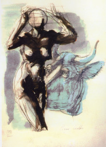 Pastora, 2000, matita e acquarello su carta, 38x27 cm