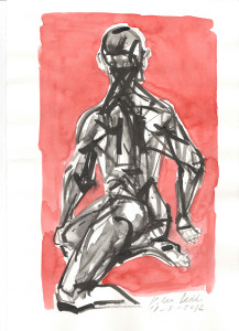 Lo splendore del Sole d'agosto, 2012, inchiostri su carta, 29,5x21 cm