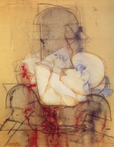 Maternità Cicoria, 1970, olio su tela, 100x80 cm